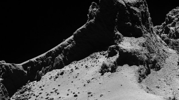 Getting to know Rosetta's comet 2 Comet from 8 km