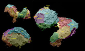 Getting to know Rosetta's comet 3 Comet regional maps