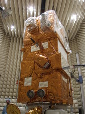 Sentinel-2 practices laser spin 4 Sentinel-2A in testing