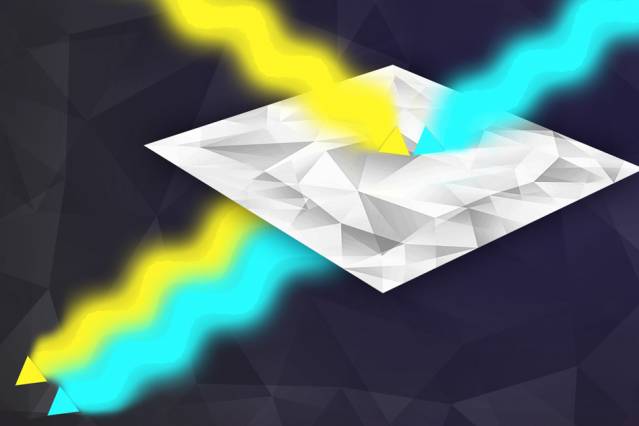 Quantum sensor’s advantages survive entanglement breakdown 2 In the researchers' new system, a returning beam of light is mixed with a locally stored beam, and the correlation of their phase, or period of oscillation, helps remove noise caused by interactions with the environment. Illustration: Jose-Luis Olivares/MIT