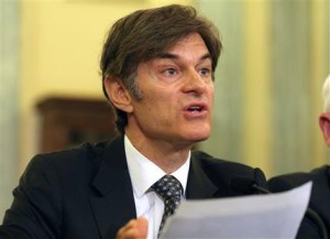  Dr. Mehmet Oz, vice chairman and professor of surgery, Columbia University College of Physicians and Surgeons, testifies on Capitol Hill in Washington.