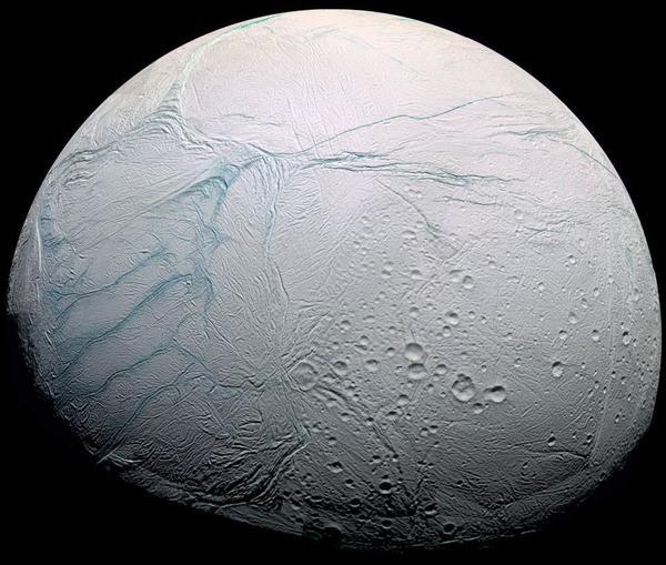 Potential Life on a Saturn Moon 2 Enceladus, a Saturn moon that may boast microscopic life. (Source: NASA/JPL)