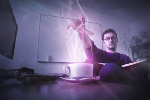 Existence of the Force confirmed by the researchers of CERN 4 CERN physicist Valerio Rossetti harnesses the Force for more mundane tasks, such as reheating coffee (Image: Max Brice and Daniel Dominguez/CERN)