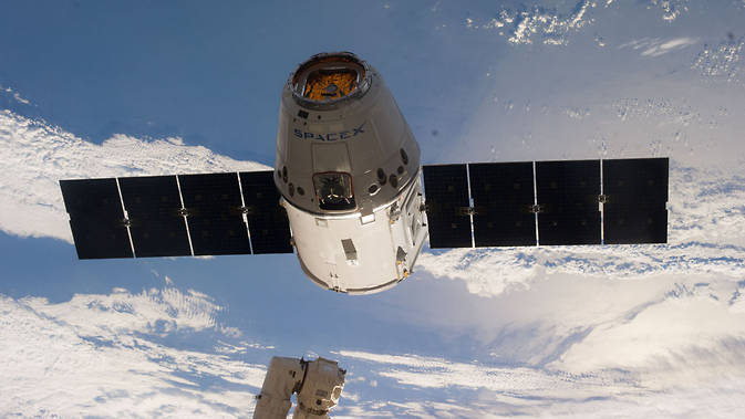 NASA TV Coverage Set for Sixth SpaceX Resupply Mission to Space Station 2 SpaceX Dragon capsule departs the International Space Station in May 2014. Image Credit: NASA
