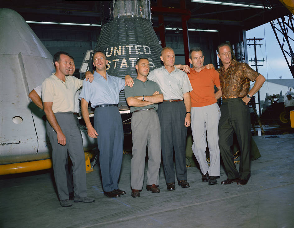 The Mercury Astronauts 2 Image Credit: NASA