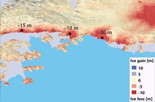 CryoSat detects sudden ice loss in Southern Antarctic Penninsula 2 Southern Antarctic Peninsula ice loss