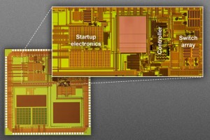 The MIT researchers' prototype for a chip measuring 3 millimeters by 3 millimeters. Courtesy of the researchers