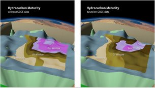 Searching for underground energy sources from space 2 Pinpointing hyrodcarbon maturity