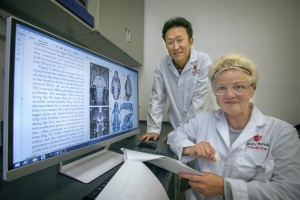 Sleep Position May Impact Brain’s Ability to Clear Waste 2 Helene Benveniste, MD, PhD, and Hedok Lee, PhD, analyzed the glymphatic pathways of rodent models to assess how body posture affects the clearance of brain waste. (Image: Stony Brook University)