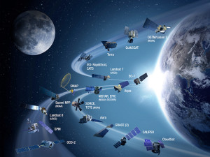 NASA has more than a dozen Earth science spacecraft/instruments in orbit studying all aspects of the Earth system (oceans, land, atmosphere, biosphere, cryosphere), with several more planned for launch in the next few years.