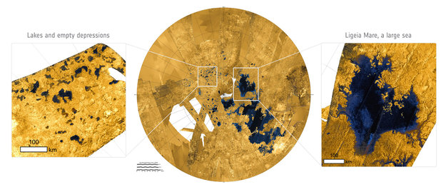 Profile of a methane sea on Titan 2 Lakes and seas on Titan