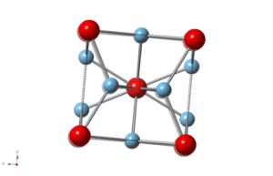 CAPTION: Crystal structure of beta titanium-3 gold. (Image courtesy of E. Morosan/Rice University)