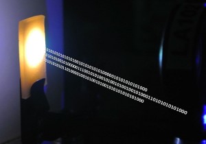 A nanocrystal-based material converts blue laser emission to white light for combined illumination and data communication. © 2016 KAUST