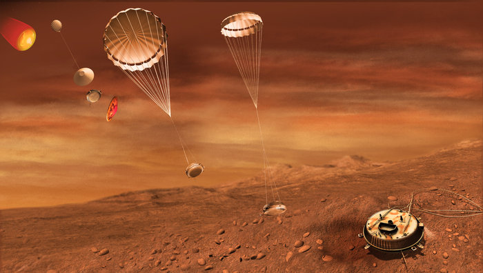 Catching Cassini's call 3 Huygens descent and landing in 2005 node full image 2