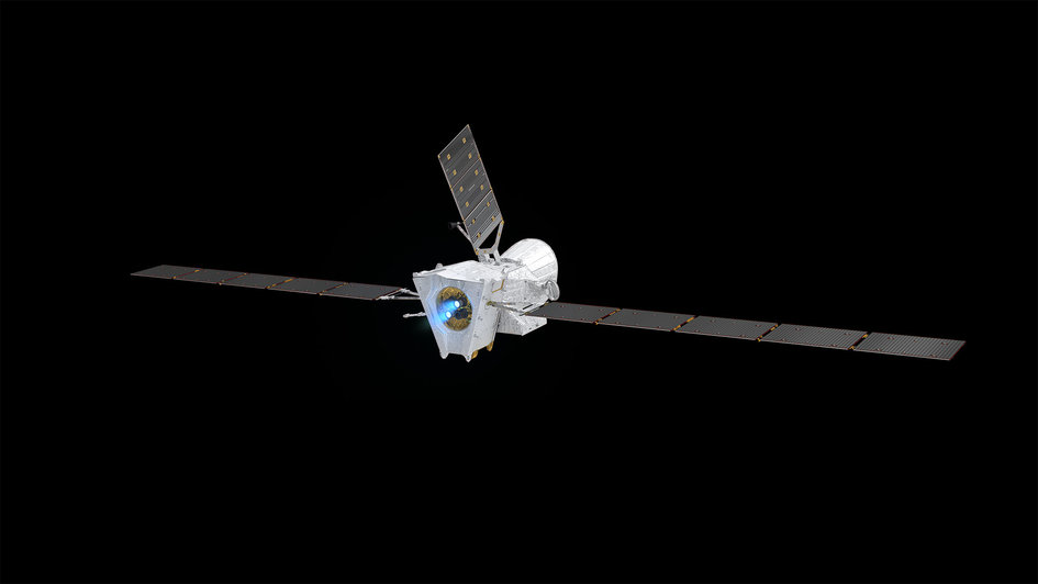 BepiColombo in cruise configuration fullwidth