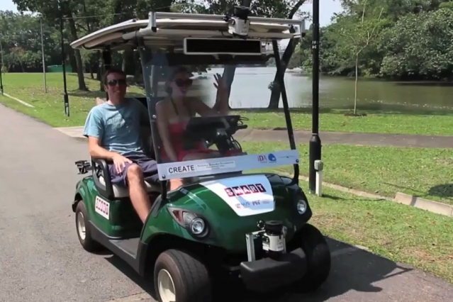 Self-driving golf carts