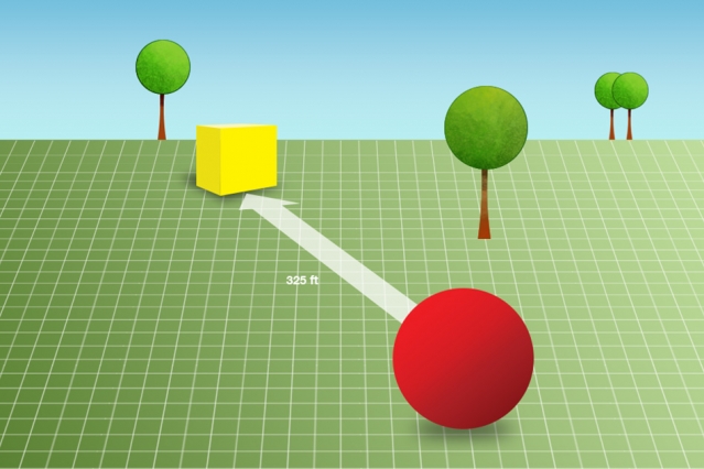 Phone-based laser rangefinder works outdoors