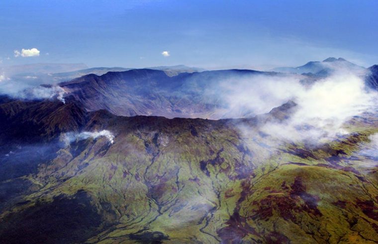 Caldera Mt Tambora Sumbawa Indonesia