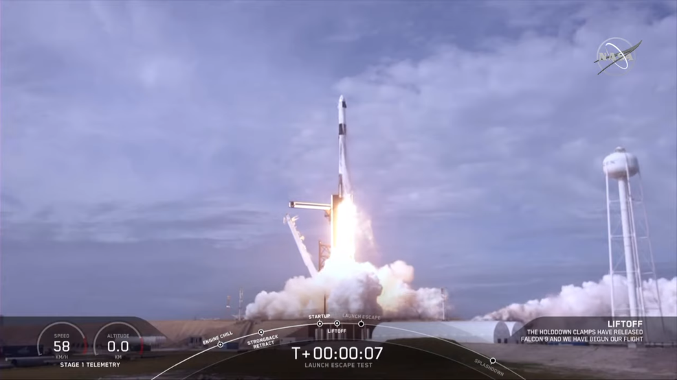 NASA, SpaceX Complete Final Major Flight Test of Crew Spacecraft