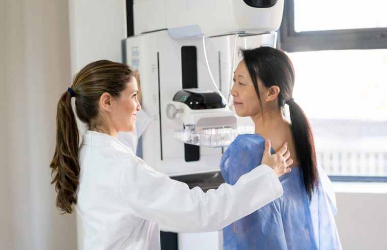 mammogram press