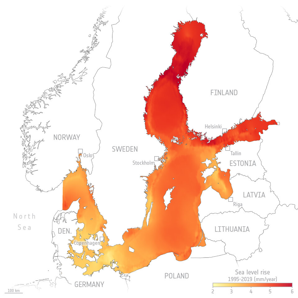 New satellite data techniques reveal coastal sea-level rise