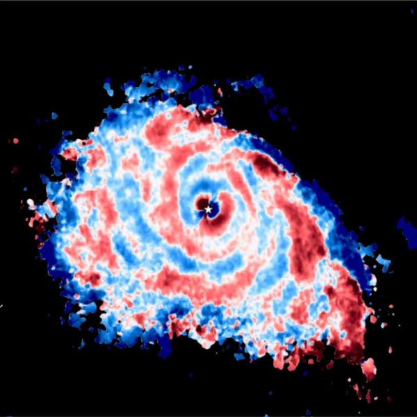 ALMA Detects Hallmark “Wiggle” of Gravitational Instability in Planet-Forming Disk