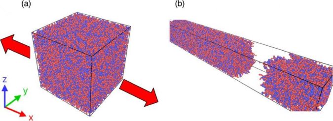 simulation showing the material